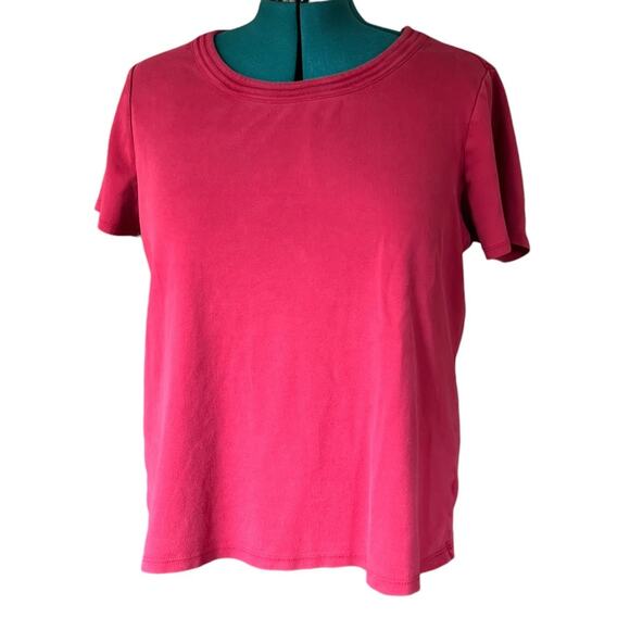 Venezia Lane Bryant Short Sleeve T-Shirt Top Plus Size 14/16 Red - Picture 1 of 10